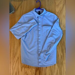 lululemon athletica Blue Casual Button Down Shirt